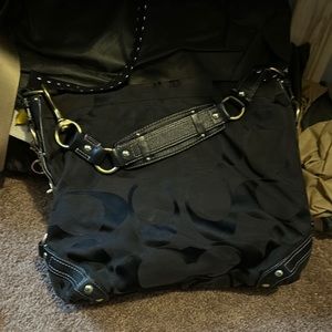 Black couch shoulder bag